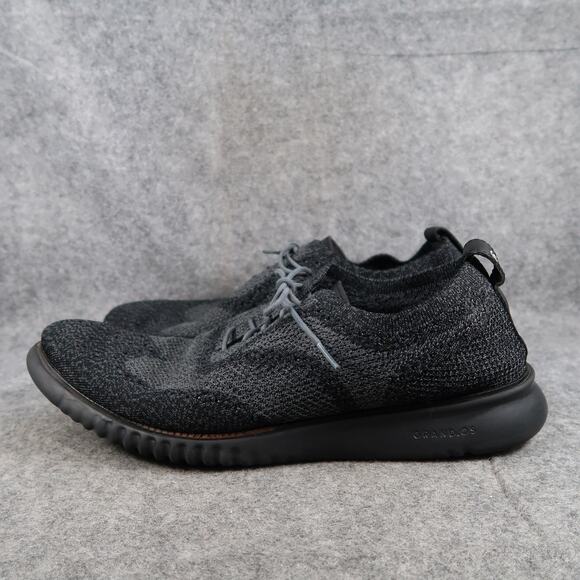 Cole Haan Shoes Mens 13 Oxford Sneaker ZeroGrand Stitchlite Wingtip Black Grey main image 14